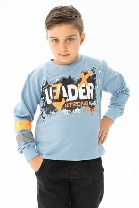 Erkek Çocuk Leader Baskılı Sweatshirt 1000383
