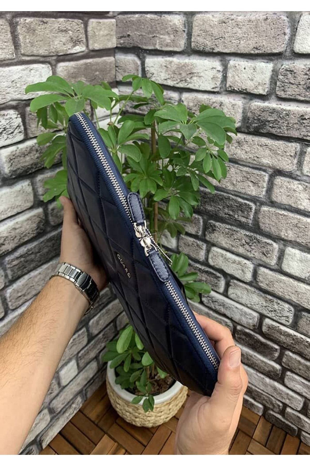 Large navy clutch bag store