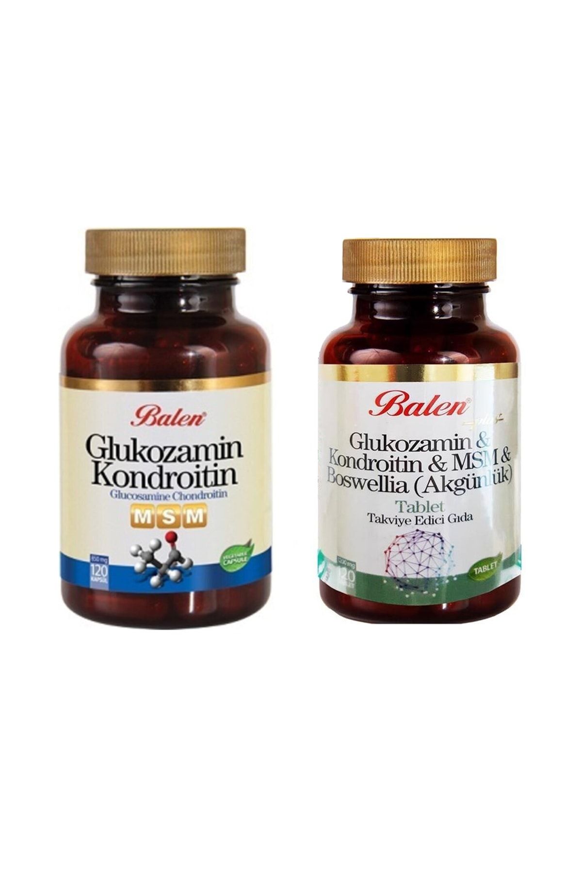 Balen 2'li Eklem Ve Kemik Dostu Glukozamin Set Glukozamin Kondroitin Msm Boswellia