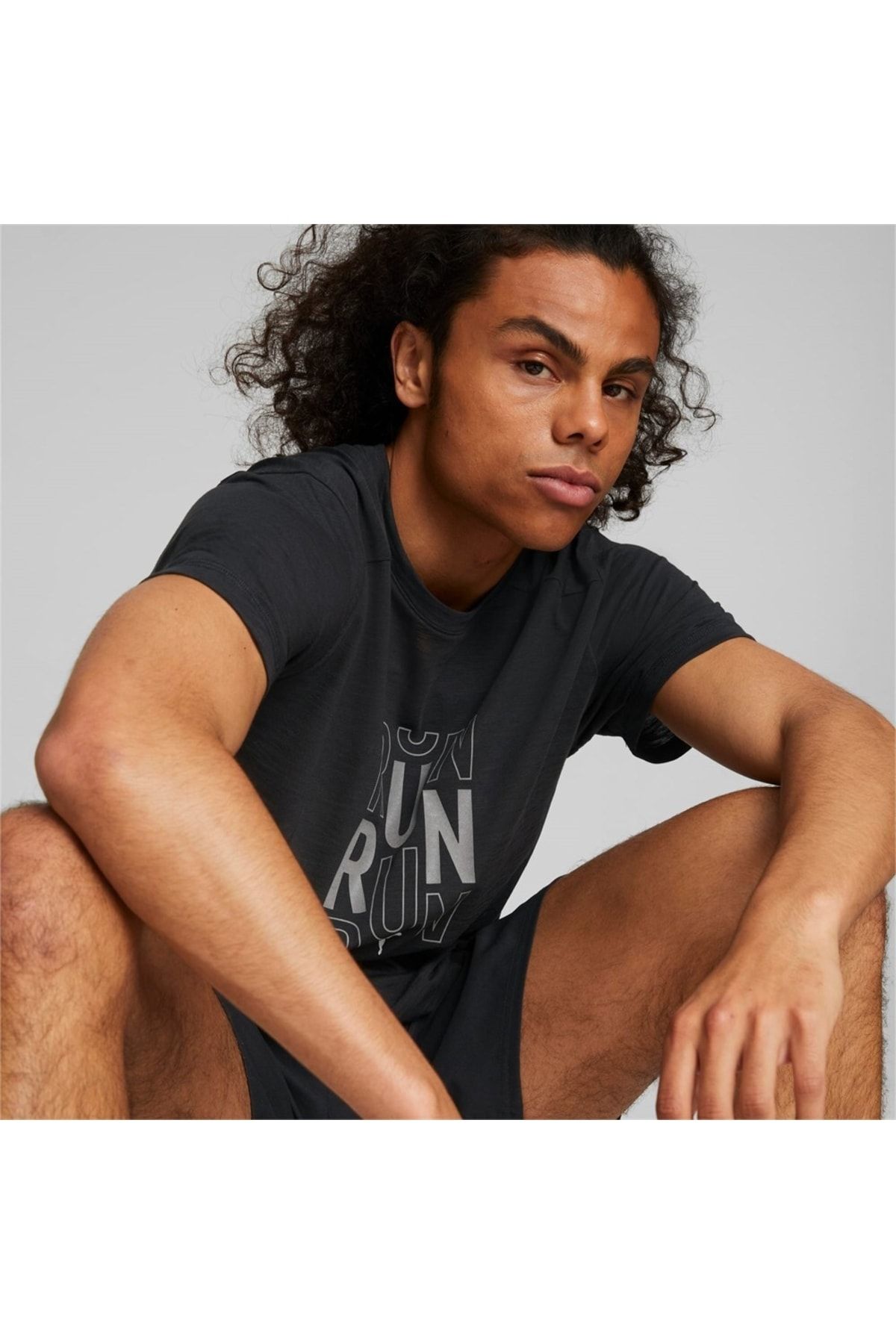 Puma Performance Logo Ss Running Men s T Shirt Trendyol