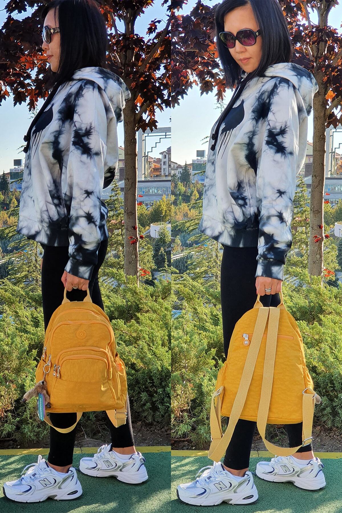 کوله پشتی زنانه زرد NEMO GROUP | nemobags251klinkırfcmegastoregroup اورجینال - تصویر 3