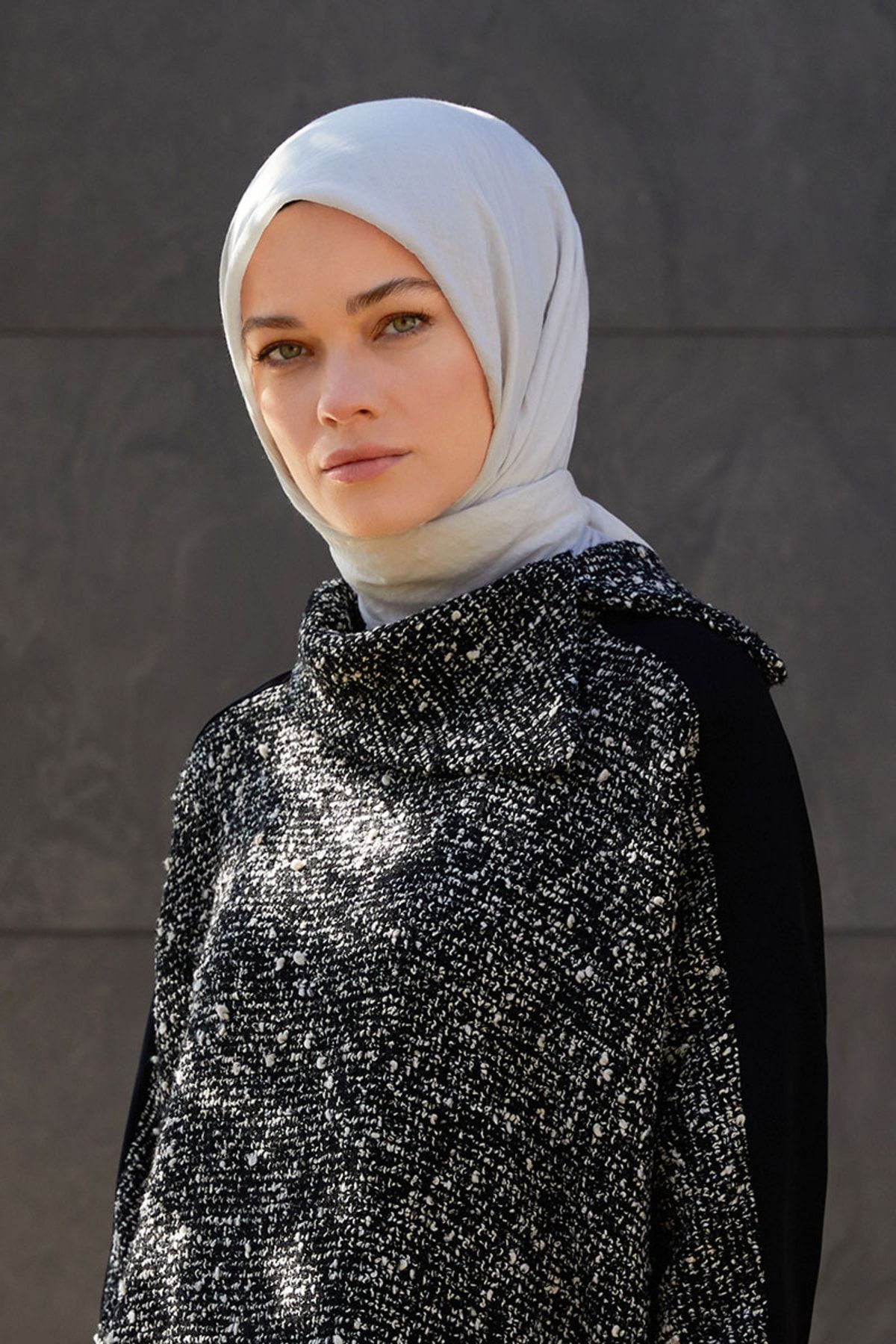 روسری خاکستری Lux Pamuk Cazz 0011C210 Levidor