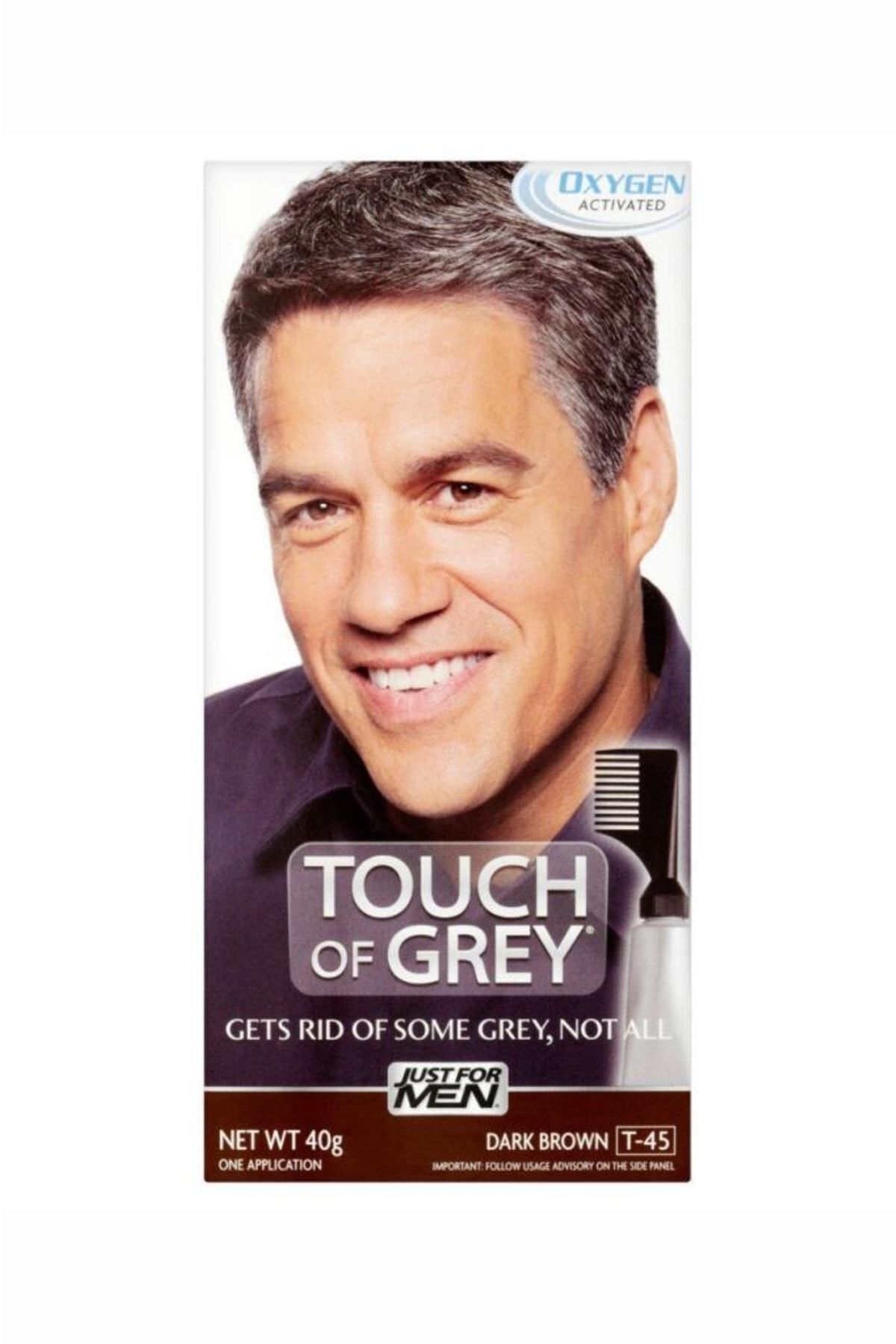رنگ مو قهوه ای تیره خاکستری T-45 Just For Men