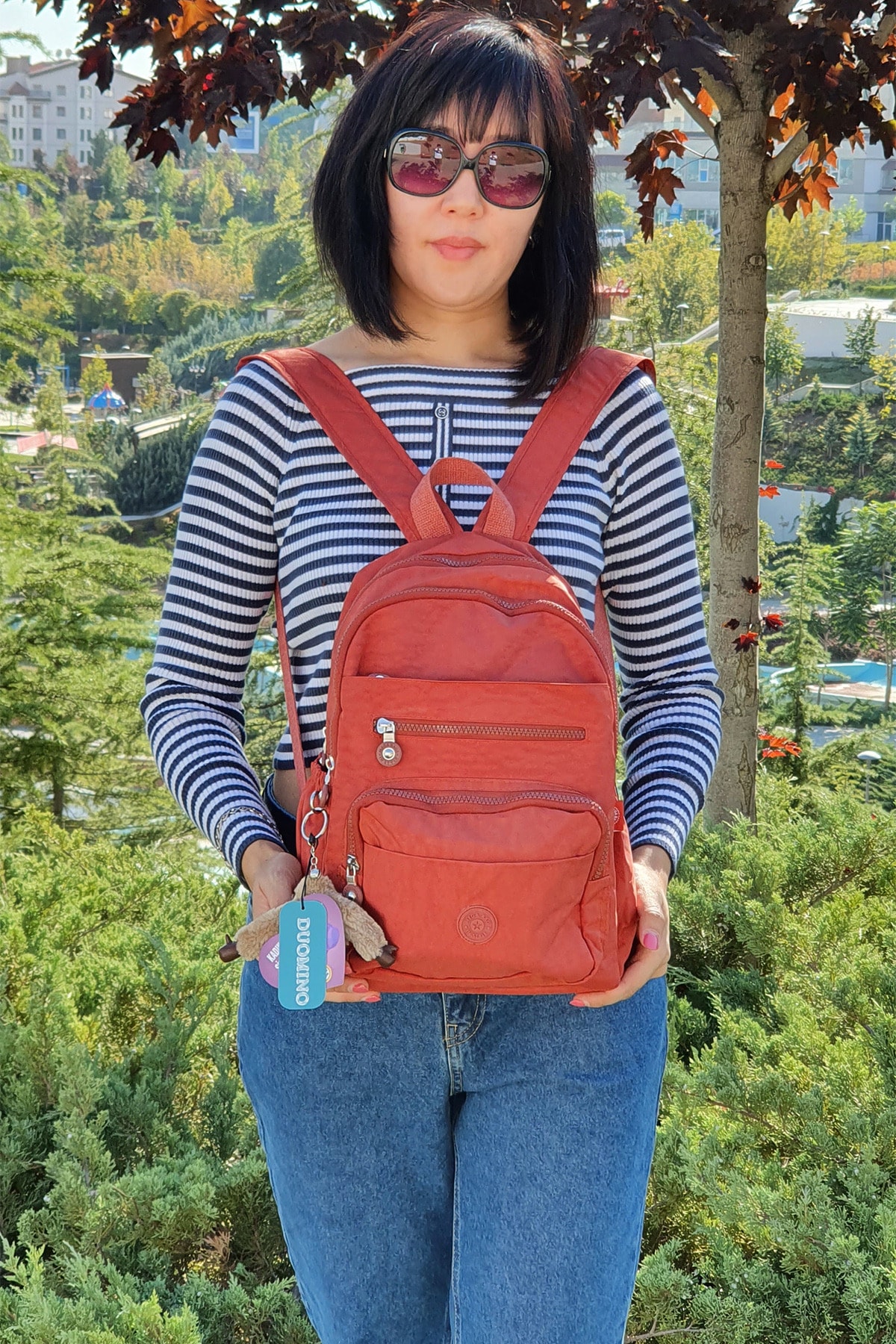 کوله پشتی زنانه نارنجی NEMO GROUP | NEMOGROUP259 اورجینال - تصویر 2