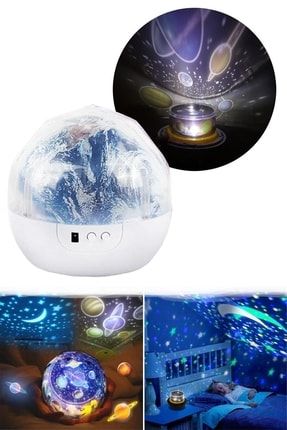 Yeni Nesil Star Master Projeksiyon Gece Lambası Renkli Ve Dönebilen Hediyelik Masa Lamba 61006162