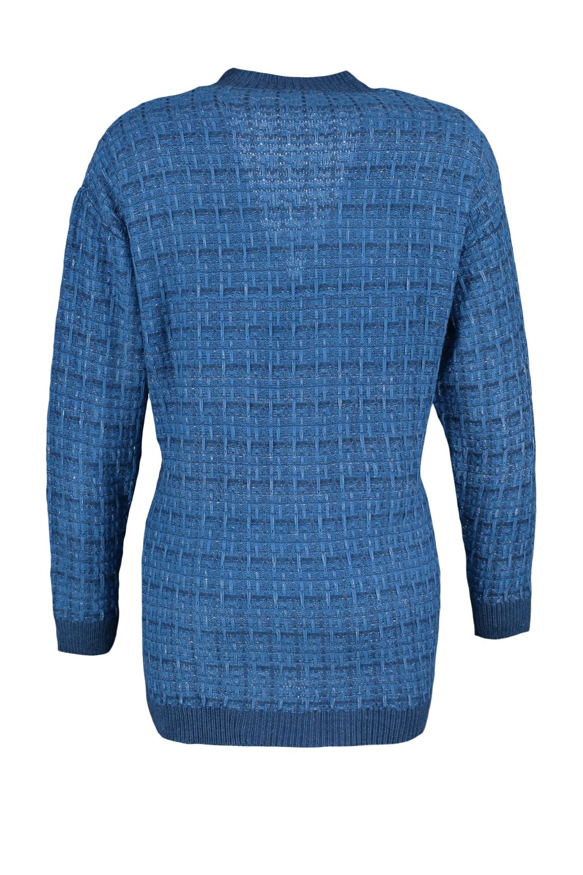 Trendyol Collection Strickjacke Dunkelblau Oversized Fast ausverkauft
