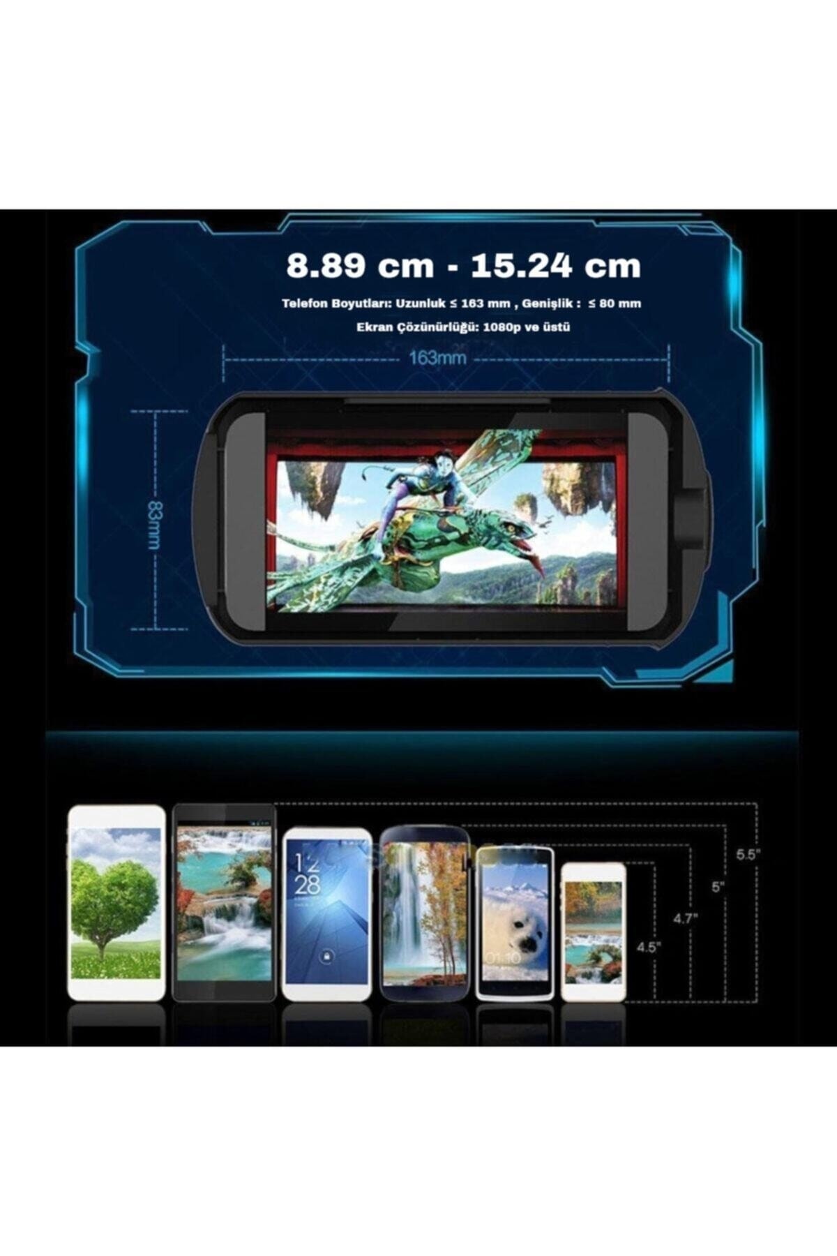 Sanal Gerçeklik Gözlüğü + Bt Kumanda + Kulaklık Vr-box 5