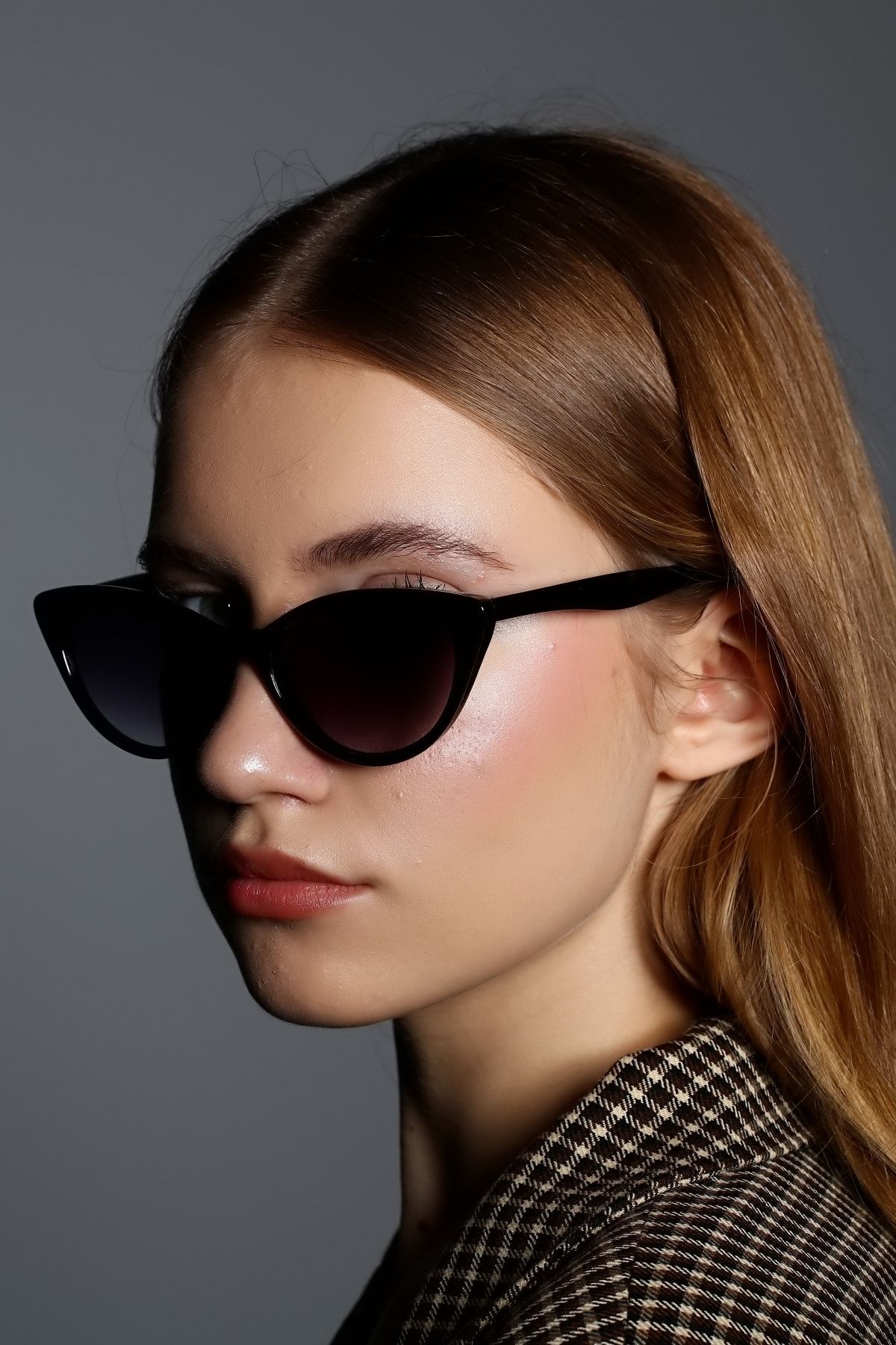 Zevahir Sunglasses Black Cat eye Trendyol