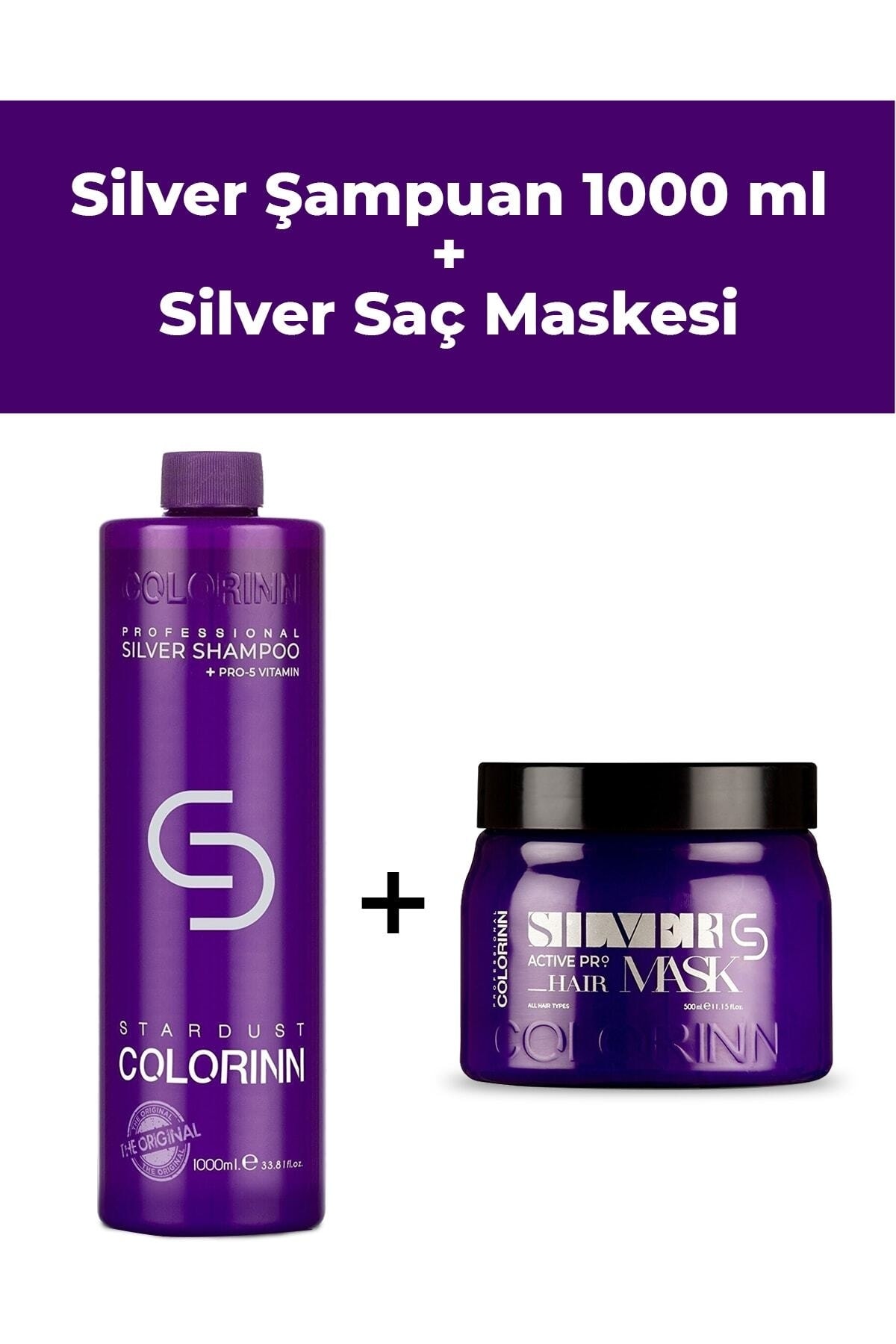 1000 Ml Silver Şampuan+keratin Maske 500 Ml — SILVER1000+SILVERMASK — تصویر 3 از 3