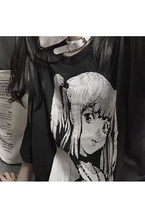 Satu Moda & Harajuku Style Anime Death Note Misa Cosplay Kısa Kollu Oversize T Shirt SM12378175
