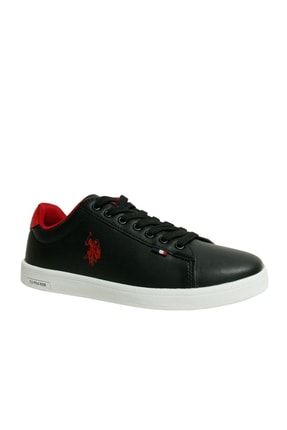 Siyah Kırmızı Sneakers Bağcıklı Spor Ayakkabı 1801070153