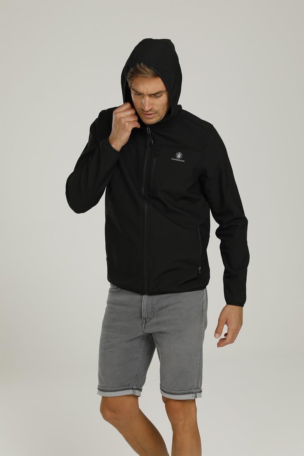 lumberjack-GT16 Basic Softshell 1pr مقنعين بسحاب 3 جيوب 6
