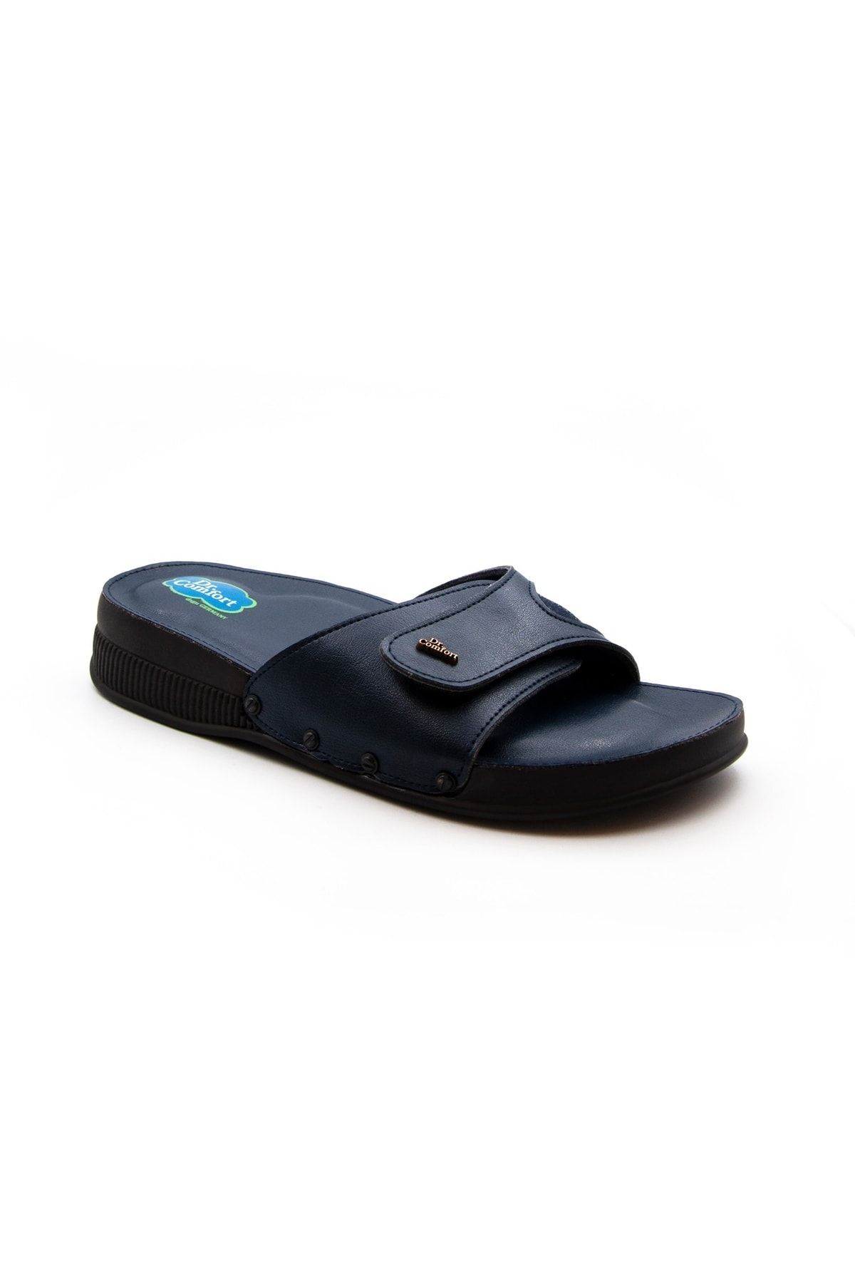 دمپایی آبی زنانه DR.403 پاشنه بلند اورجینال Dr.Comfort