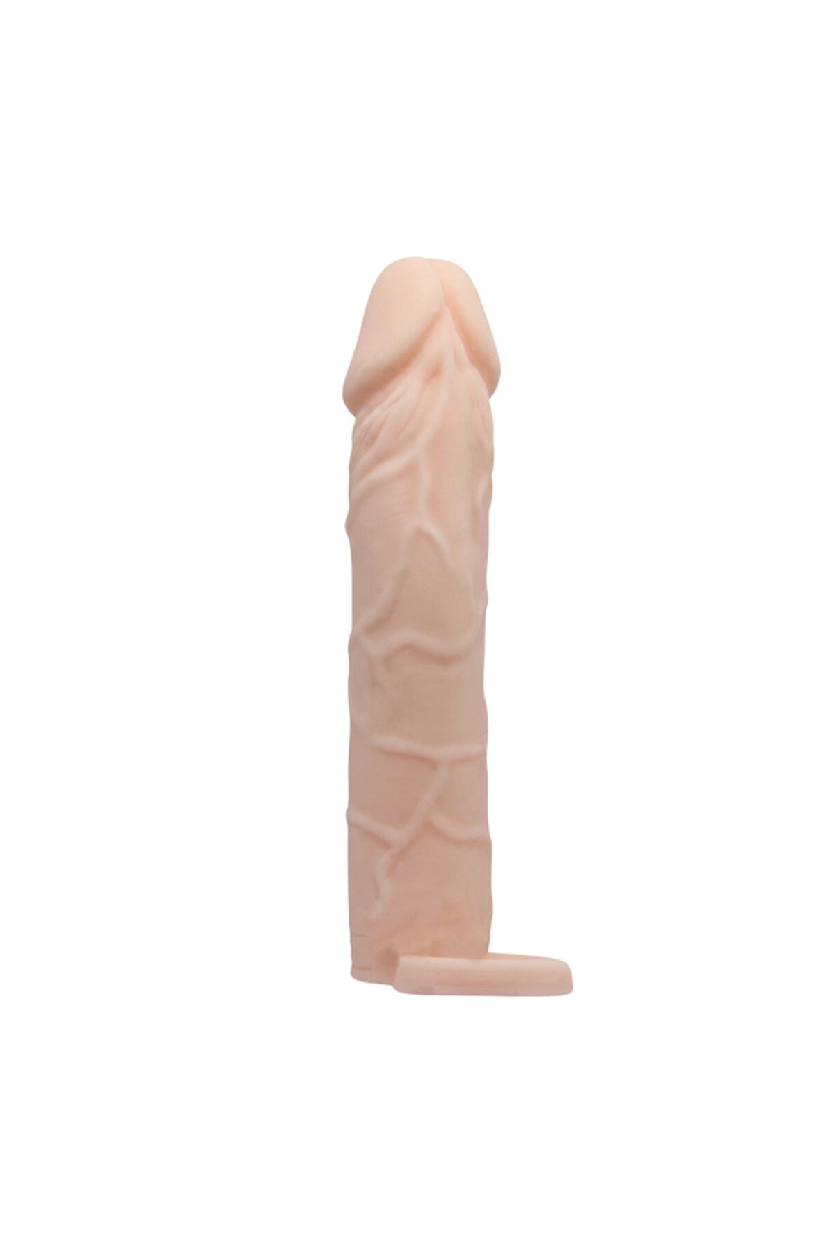 Extended 6 Cm Dolgulu Realistik Penis Kılıfı Uzatmalı 3