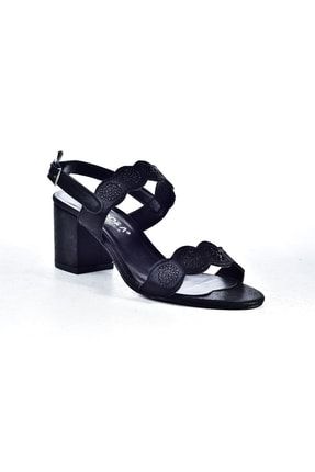 Kadın Siyah Sandalet Ayakkabı Siyah Rose ZNG.000297
