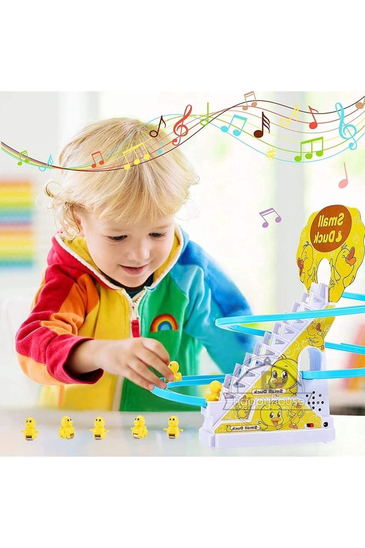 LRS STORE Ördek Dön Dolaş Işıklı Müzikli Ördekli Dön Dolaş Oyunu fotoğrafı 4 (önizleme)