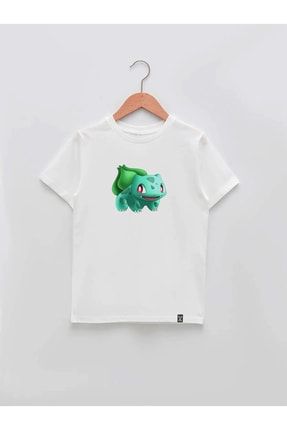 Pokemon Tasarım Baskılı Unisex Çocuk Tişört 46mym46