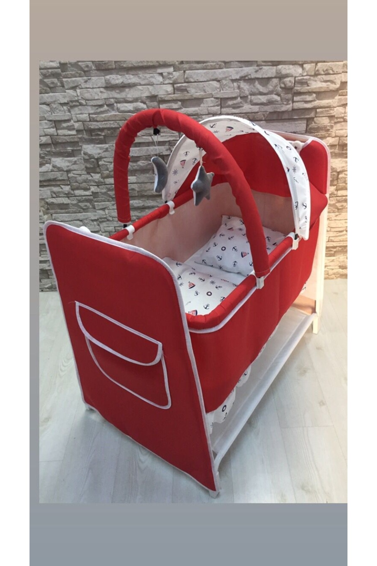 almirakids Bebek Çeyiz Seti 12 Parça Çift Yön Bebek Arabası Mama Sandalyesi Puset Küvet Takımı SN12064