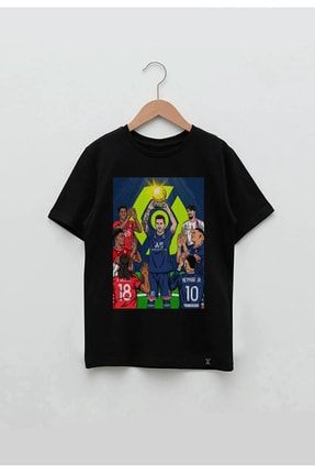 Messi Tasarım Baskılı Unisex Çocuk Tişört 111MYM081