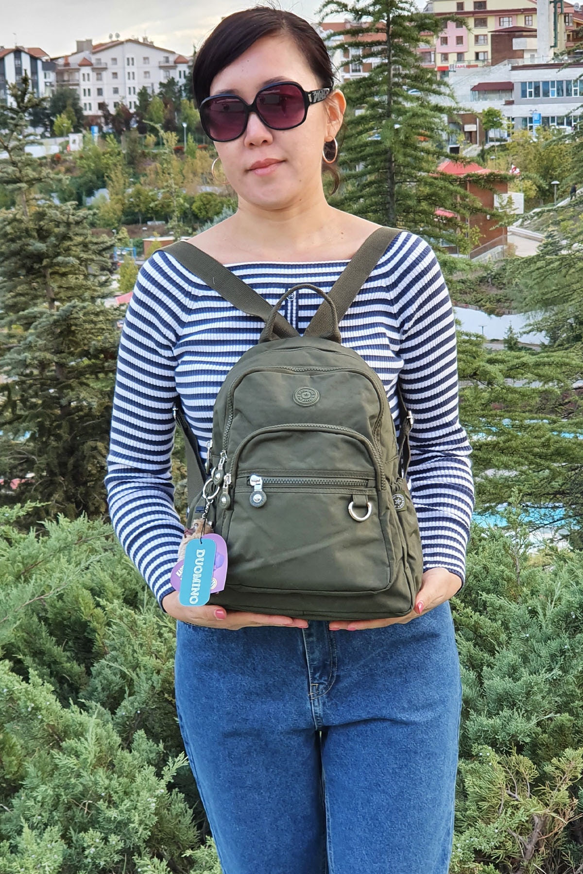 کوله پشتی زنانه خاکی NEMO GROUP | nemobags252klinkırfcmegastoregroup اورجینال - تصویر 4