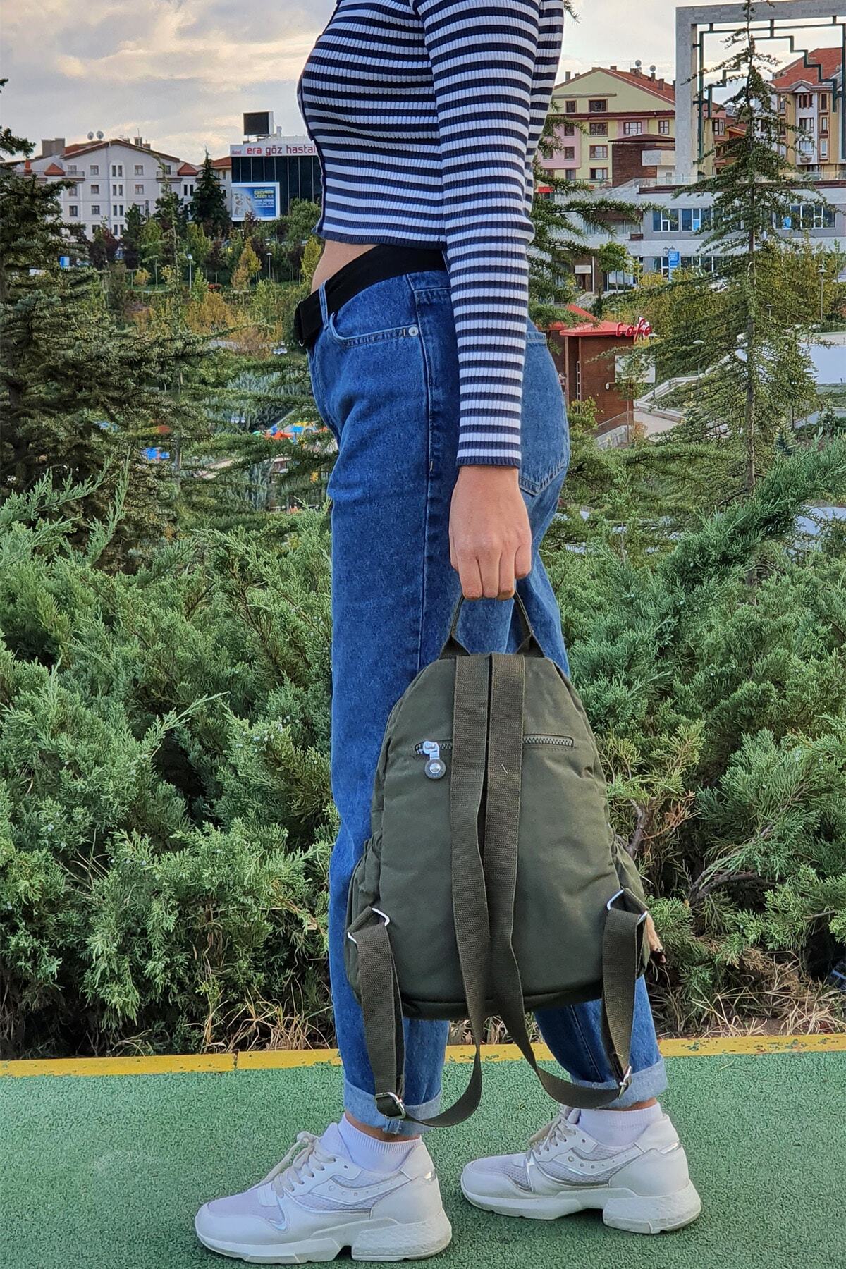 کوله پشتی زنانه خاکی NEMO GROUP | nemobags252klinkırfcmegastoregroup اورجینال - تصویر 5