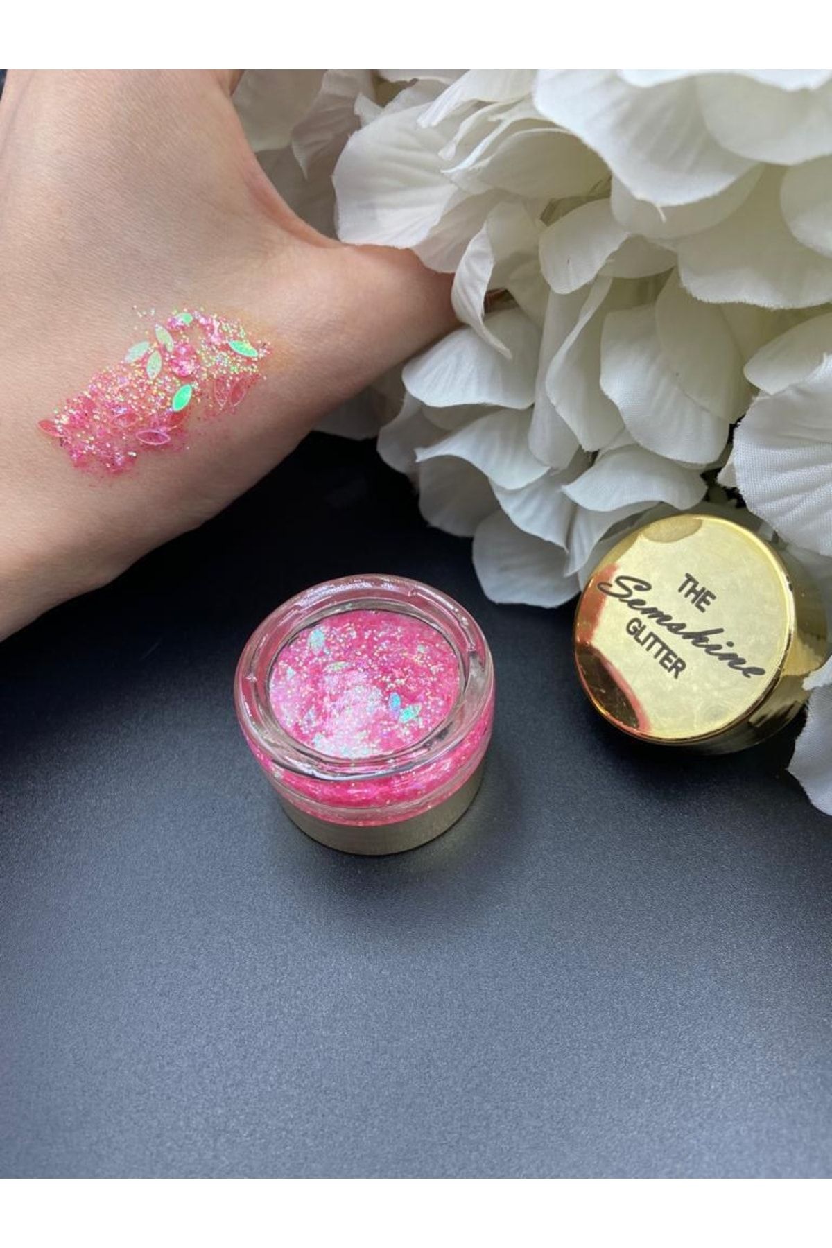 The Semshine Glitter-Euphoria Pink Gel Glitter Eyeshadow 2