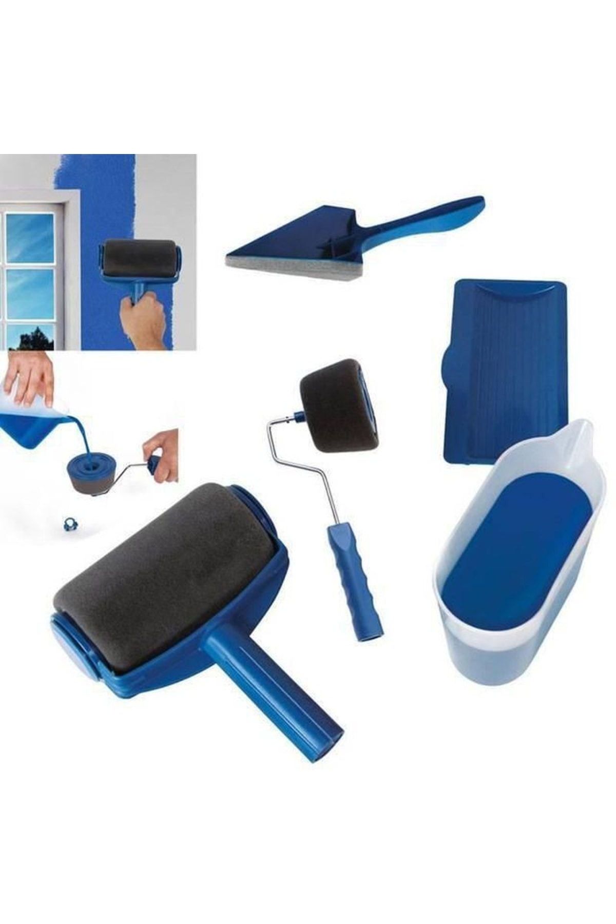 Genel Markalar Paint Roller Damlatmayan Boya Rulosu Set Duvar Boyama Seti