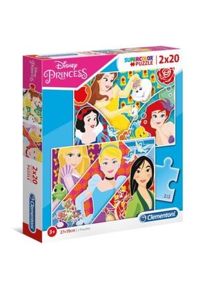 Kids Puzzle 2x20 Parça Princess 24766 CLE24766