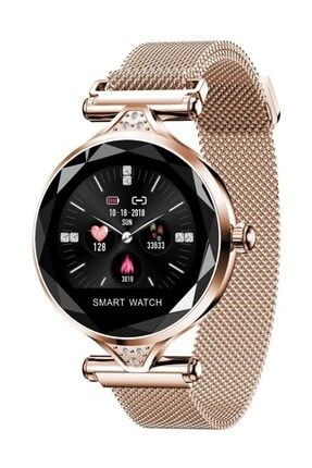 H1 Smart Watch H1 Bayan Akıllı Saat Nabız Ölçer Uyku Ve Spor Faaliyetleri Gold Renk 189695878566