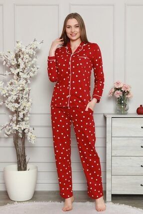 Kadın Kalpli Bayan Pijama Takımı 2564uy