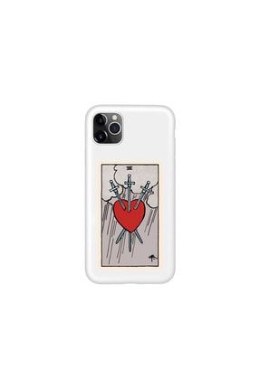 Iphone 11 Pro Max Beyaz Lansman The Heart Baskılı Telefon Kılıfı IP11PMLN-137