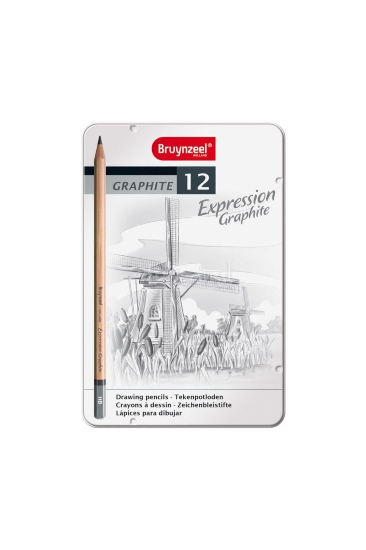 expression 12 li dereceli kalem seti metal kutu