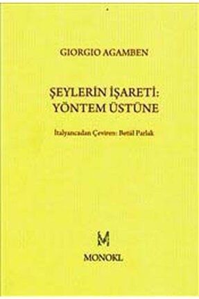 Şeylerin Işareti Yöntem Üstüne 9669