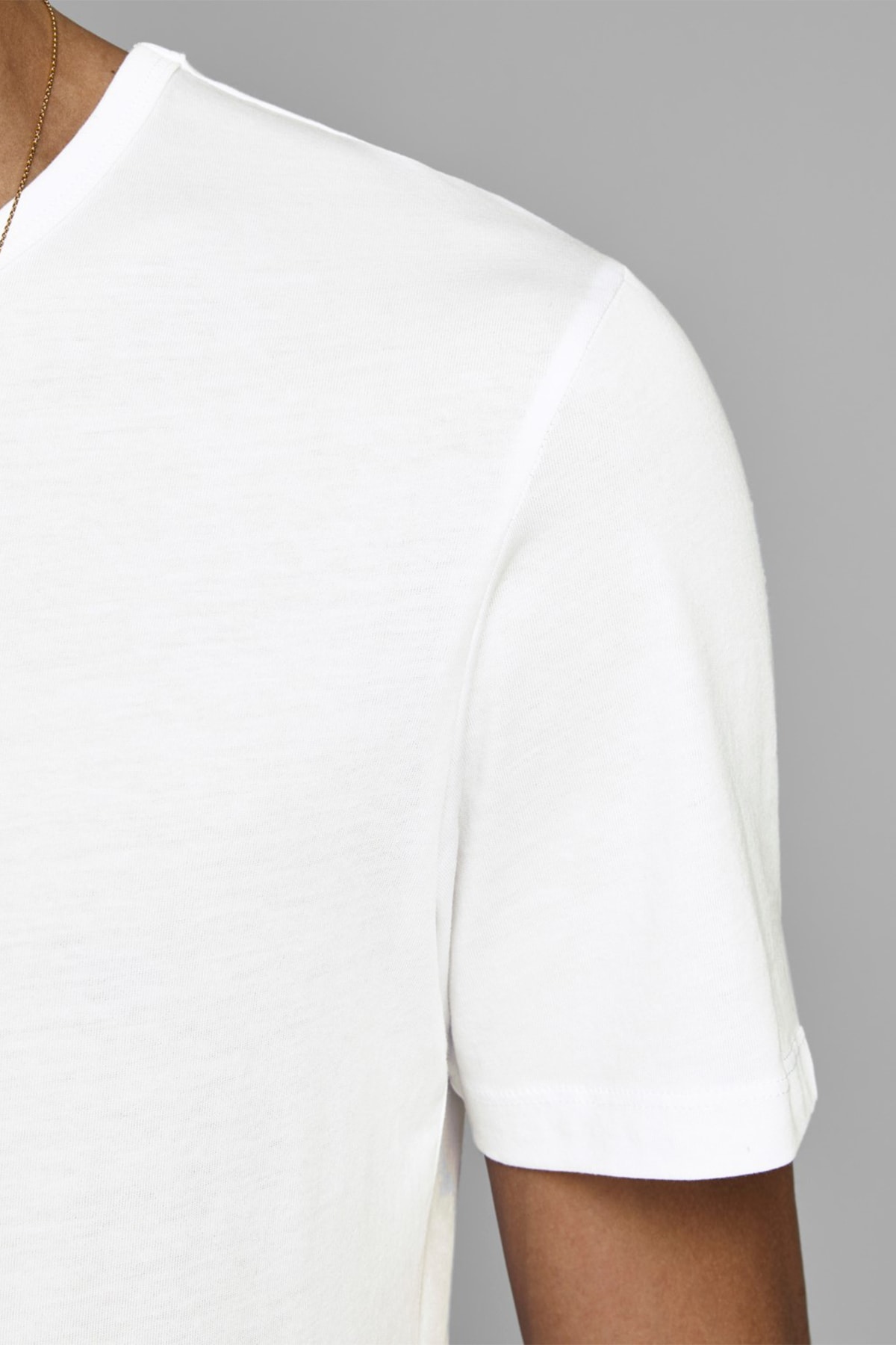 تیشرت مردانه سفید جک اند جونز | 12133914 اورجینال - تصویر 3