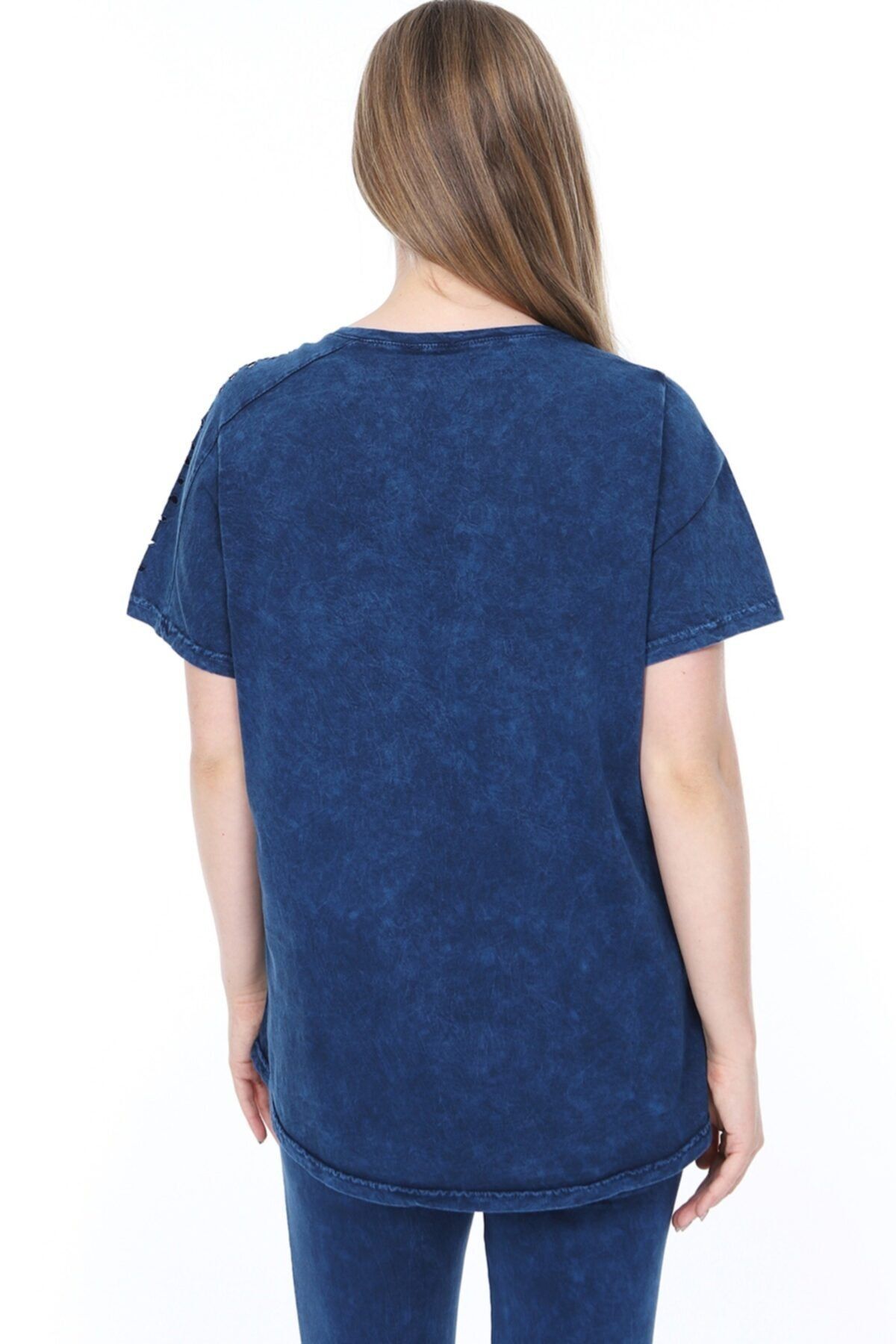 Mia Butik One Shoulder T shirt with Hole Detail Trendyol