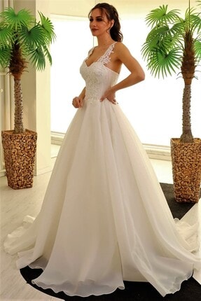 Paradise Collection Moda Evi Paradise Collection Etol Yaka Helen Gelinlik Trendyol