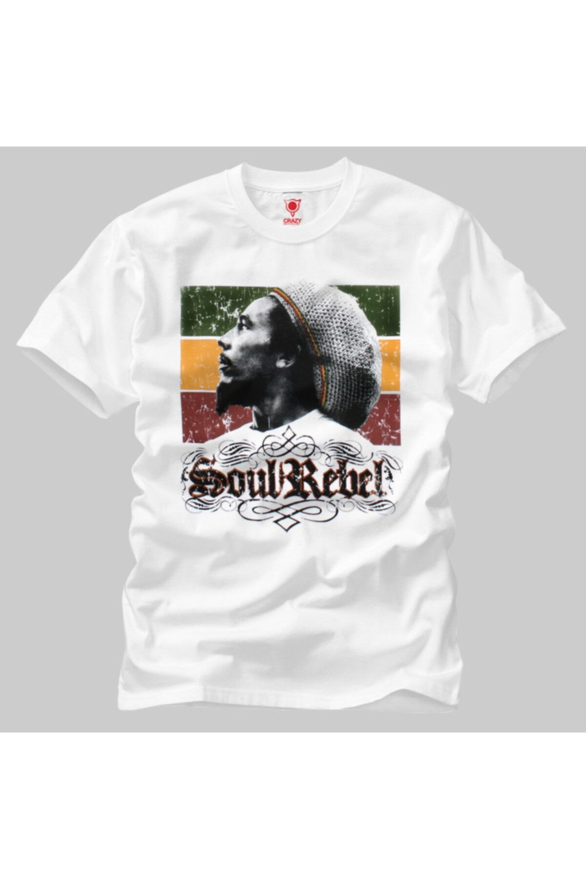 Crazy-Bob Marley Soul Rebel Men's T-Shirt 1