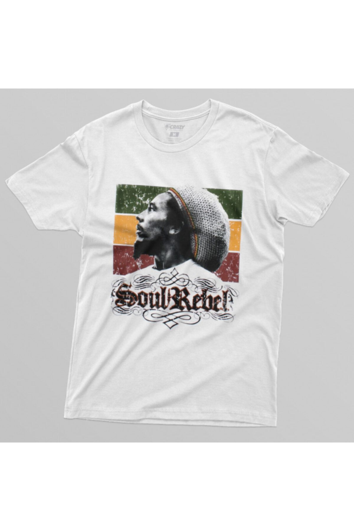 Crazy-Bob Marley Soul Rebel Men's T-Shirt 4