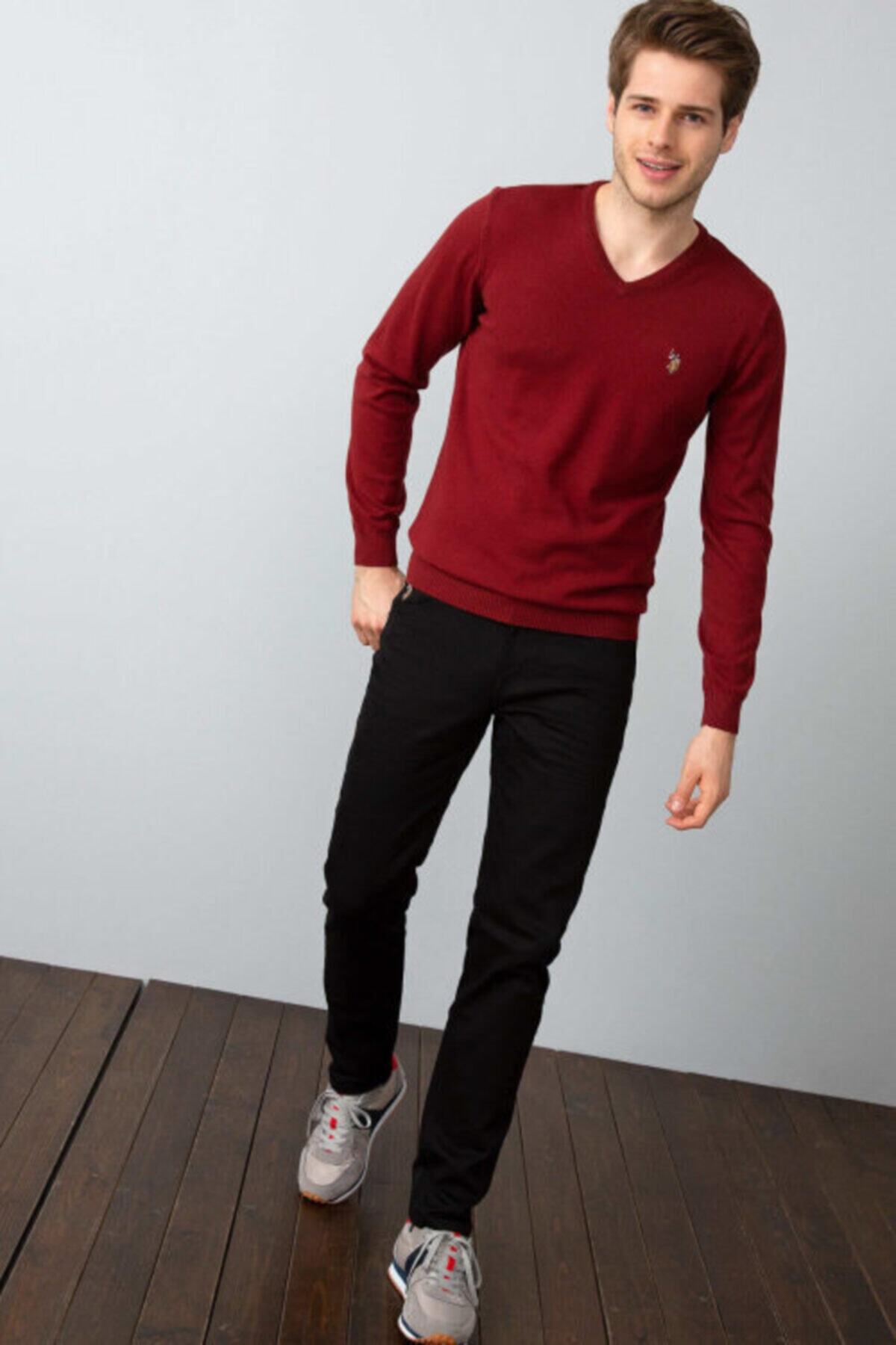 بافت و پلیور مردانه قهوه ای U.S. Polo Assn. | G081SZ0TK.000.842101 اورجینال - تصویر 2