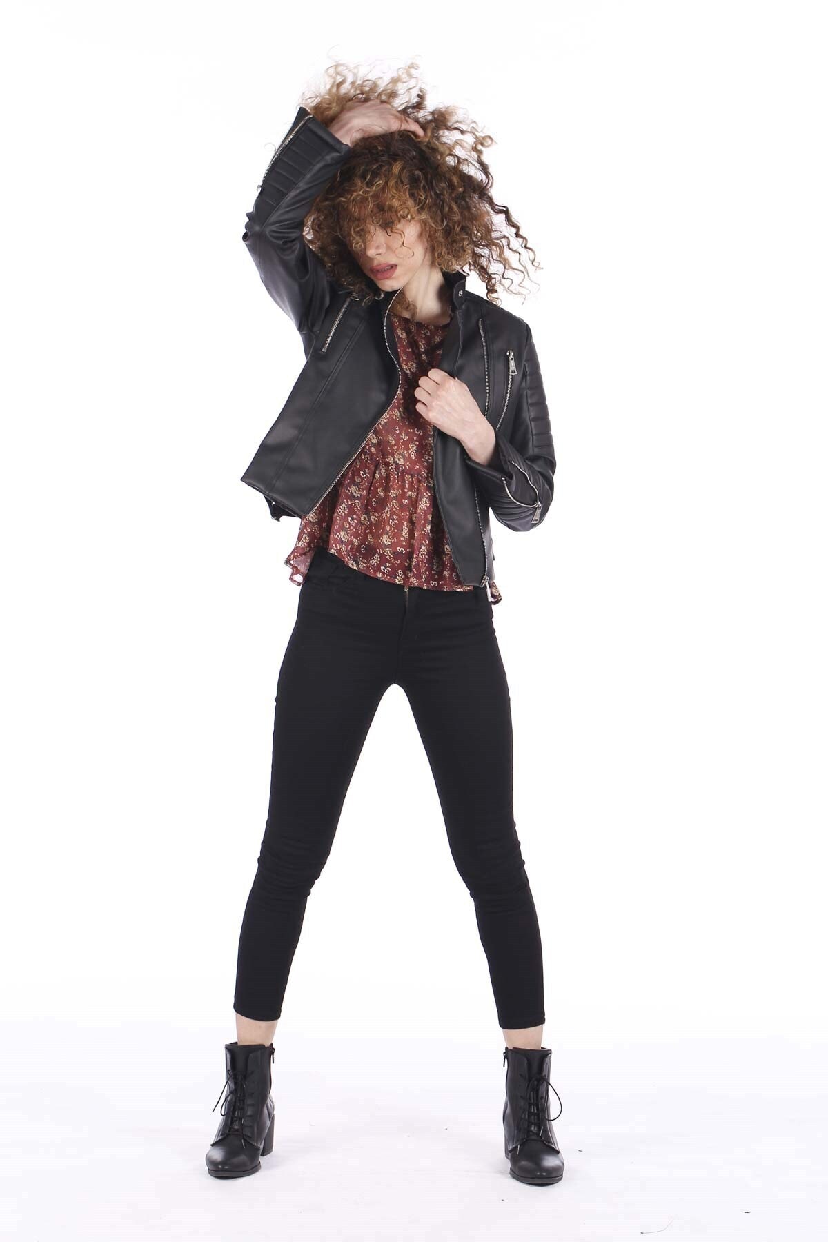 Barrels And Oil Kadin Deri Mont Siyah Fiyati Yorumlari Trendyol