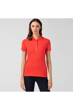 Kadın Slim Fit Koyu Pembe Polo PF5462