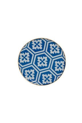Morocco Desen2 Mavi Düz Tabak 20cm 04A+P018855