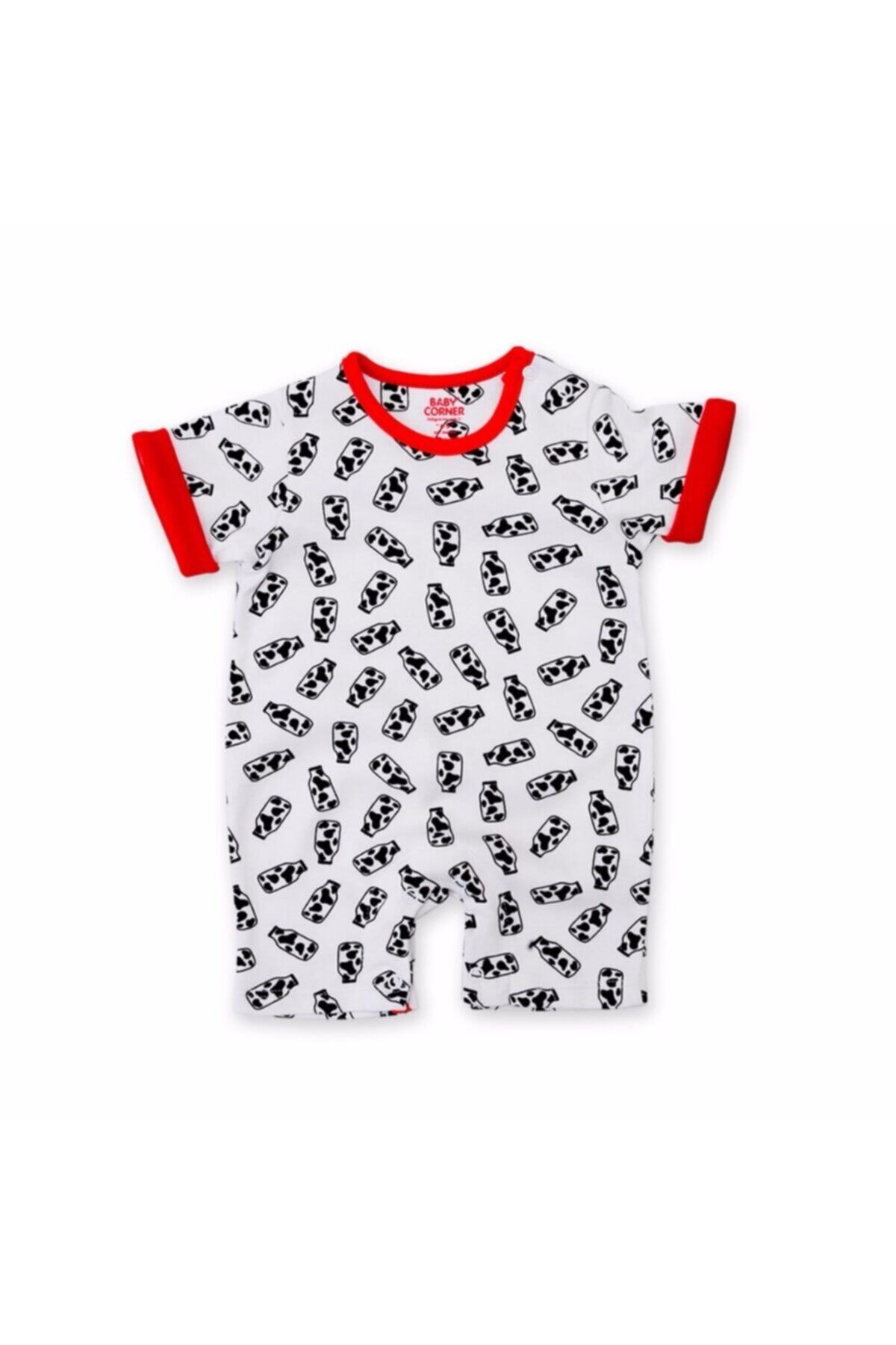 Baby Corner-جمبسوت رجالي أسود من Neşelibebek 3010 زجاجة حليب قصيرة 12-18 شهرًا 1