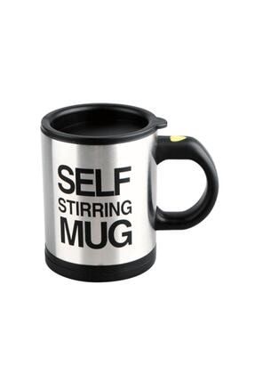 Kendini Karıştıran Mikser Kupa Termos Bardak Siyah - Self Stirring Mug MM1455