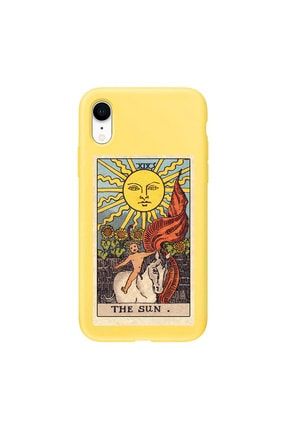 Iphone Xr Sarı Lansman The Sun Baskılı Telefon Kılıfı IPXRLN-136