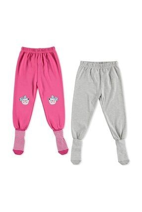Erkek Bebek Basic Çoraplı Pijama Pantolon 2li 20KHBLKPNT004