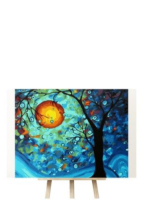 Rüya Ağacı - Dream Tree Vincent Van Gogh/sayılarla Boyama Tablo Seti-56*70 Cm (çerçeveye Gerili) KY-PBN030-5