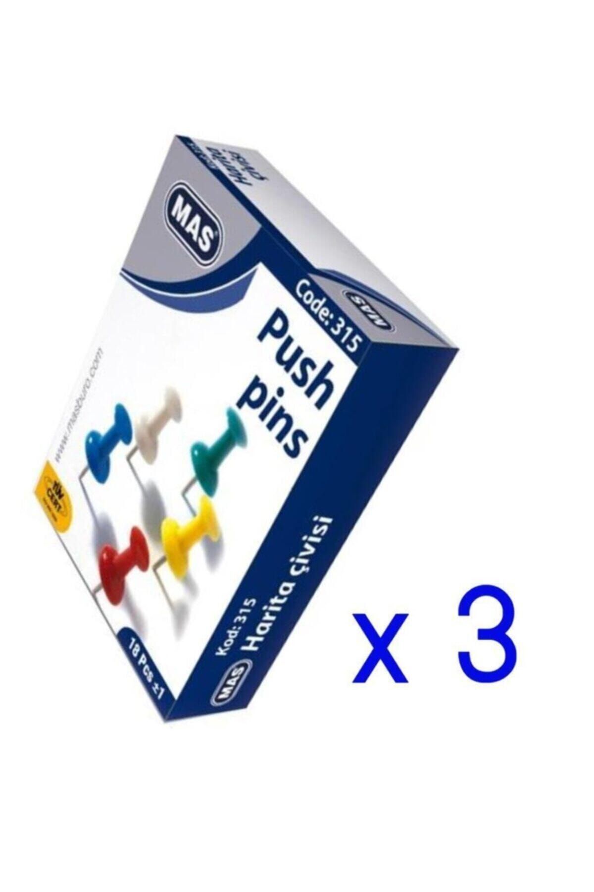 Mas Hartă Colorată Nail Cod Cilindric: 315 3 Bucăți - One Size