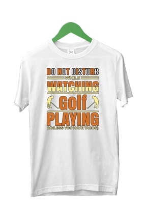 تصویر از Golf Playıng Design Unisex T-shirt %100 Pamuklu Tshirt