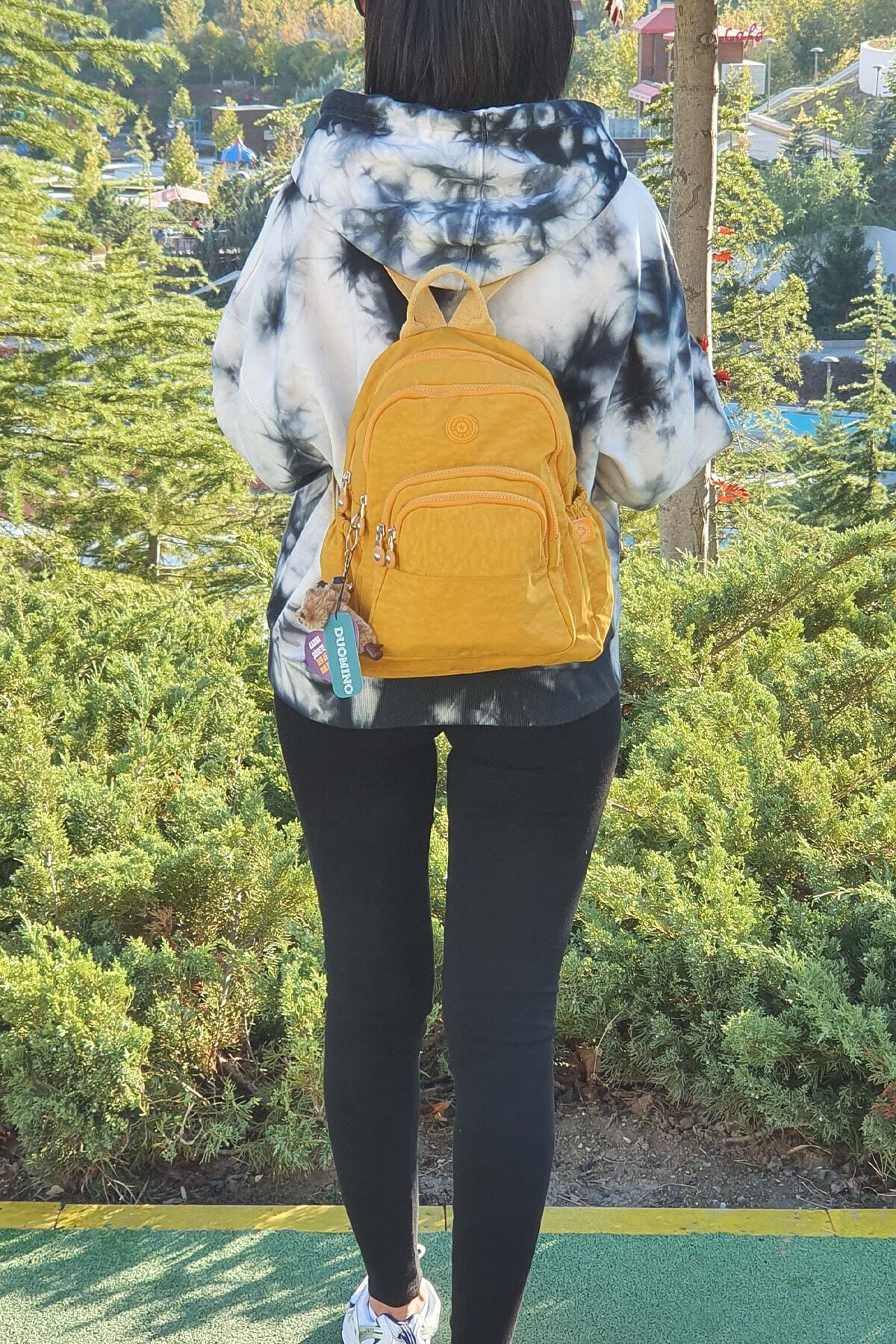 کوله پشتی زنانه زرد NEMO GROUP | nemobags251klinkırfcmegastoregroup اورجینال - تصویر 4